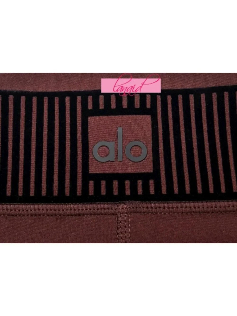 Alo Airlift High-Waist 7/8 Line Up Leggings Brownstone Hi-Rise Waisted Tights XS